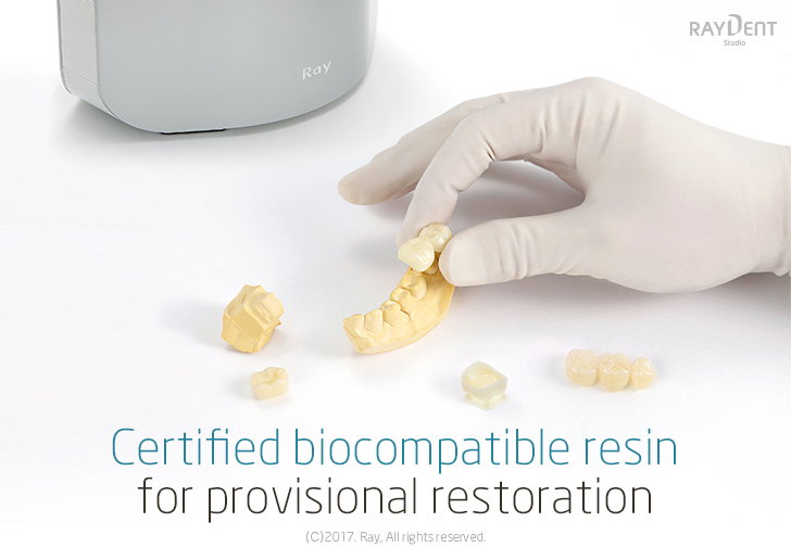 Certified biocompatible resin for provisional restoration