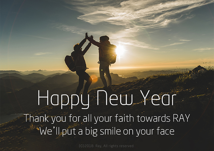 Happy New Year! Ready to reach 'THE TOP' ? Step up and join our adventure toward it with RAY.